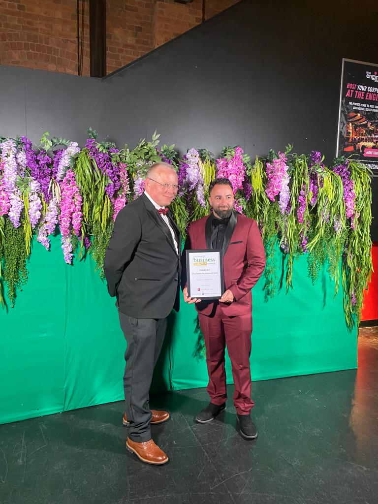John Fairest & Nathan WIlson at Lincoln Business Awards 2023